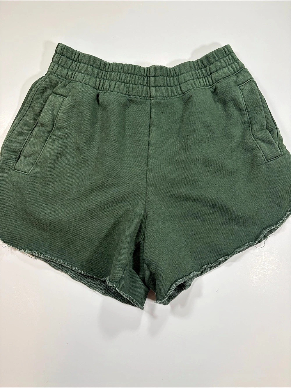 Aerie On My Way! Green High Waist Shorts